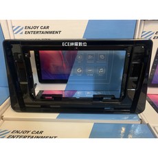 KICKS 日產 10吋安卓機專用百變框套組 鋼琴烤漆面板 適用18年後車款 紳曜數位, 1個, KICKS 10吋框+直上電源線組