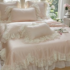 프로방스침구세트 공주풍 레이스이불 4피스 여름 가장자