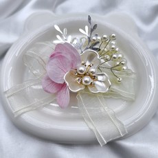 婚禮手腕花 伴娘姐妹團飾品, 淺粉色, 1個