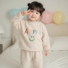 몽실이 플리츠 소프트 상하복 후리스 겨울 외출복 유아 여아 남아