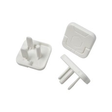 日用日品 電源插座保護蓋 防潑水 防誤觸電 寶寶安全插座孔蓋, 白色, 10個