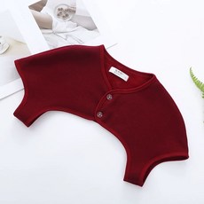 어깨 넥 목 산모 남녀는 여름 수면 방한 보호 보온 조끼 워머 잠자는 중년, F. 부르고뉴 플러스 벨벳