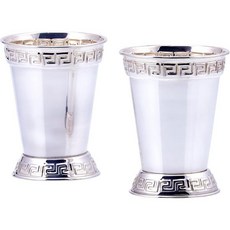 Old Dutch 올드 더치 민트 줄렙 컵2개 세트 12온스 실버, 2 Count (Pack of 1), Silver