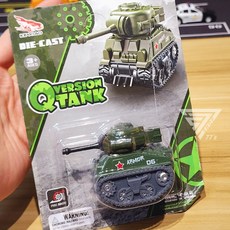 【台灣出貨】Q版合金坦克模型 迴力戰車 軍事坦克車 裝甲車 合金迷你坦克車, 軍事色-綠色, 1個