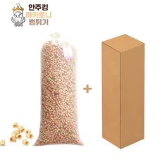 [안주킹] 마카로니 뻥튀기 3kg 박스포장 대용량 업소용 인간사료 기본안주, 1개