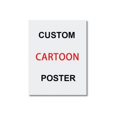 사진에서 제작된 만화 스타일 초상화 커플 가족 아이들 크리스마스 선물 벽장식 포스터