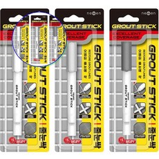 쌍문상회 공업용마카 동아 줄눈싹 스틱 고체 타입 보수제 공사용마카 업무용마카 패인트마카 줄눈용마카 40872EA, 흰색