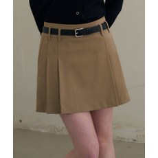 [국내매장정품] 드로우핏 DRAW FIT 우먼 DRAWFIT WOMEN 스티치 플리츠 미니 스커트 [BEIGE] DFWMSK4101BE 141389