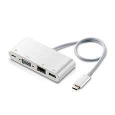ELECOM Type-C PD 30 DST-C10WH 도킹 스테이션 C허브 대응 [충전용