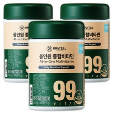 99바이탈 올인원 종합비타민, 3개, 300정