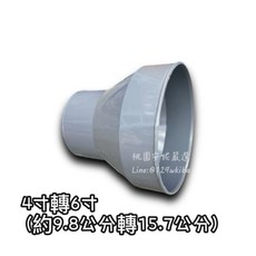 風管轉接頭 4寸轉6寸
