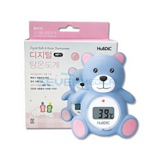 휴비딕 디지털 탕온도계 블루베어 목욕물 온도계 "세븐메디컬 출고", 블루