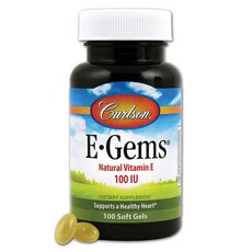 Carlson E-GEMS 100 IU軟凝膠, 1個, 100 件