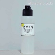 올댓허브 유기농 버진 코코넛 오일-비정제 천연화장품재료, 100ml, 1개