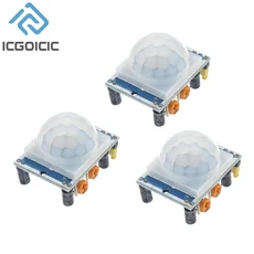 HC-SR501 조정 IR 초전기 적외선 모션 센서 감지기 모듈 아두이노용 라즈베리 파이 키트 케이스 1-10, 05 3pcs HC-SR501