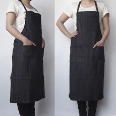 데님 작업용 앞치마 내마모 공장 용접 보호용, 1개, 23_청바지앞치마다중포켓80cm2개