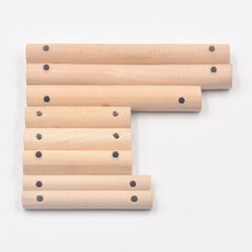 Grass Tree 원목 타공 마크라메 사다리 나무막대 4종 택1, PL1147  6cm*1.5cm -