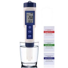 측정 디지털 수질 모니터 테스터 Tds/ec/ph/염분/온도 측정기 수영장 식수 수족관 5 in 1, [01] New with Backlight, 1) with Backlight