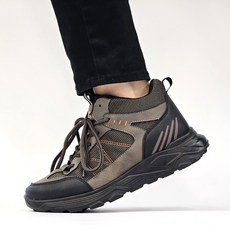 슬레진저 경량 메쉬 트레킹화 남자 발편한 하이탑 등산 스포츠 워킹화 논슬립 레저 신발 작업화