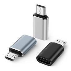 ChrisPow USB USB Type-C to Micro USB USB to OTG C Type-B 2A 마이크로 변환 어댑터 3개들이