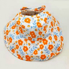 유아 아동 어린이 오색플라워 돌돌이 썬캡 모자