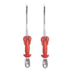 숟가락이달린 랍스터포크 2P 대게살 꽃게포크 킹크랩, 2개