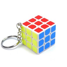 3X3 미니 육각큐브 퍼즐 열쇠고리 키홀더 학교 두뇌퍼즐 원리