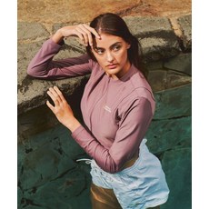 내셔널지오그래픽 N242WRG620 여성 크롭 집업 래쉬가드 G PINK 450174