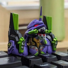 작은 메카닉 프라모델 머리 장식 / 키보드 꾸미기, EVA No. 1  Original Green, 1개