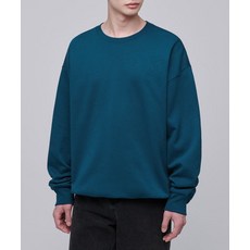 MUSINSA STANDARD 플랫 테리 오버사이즈 스트링 스웨트셔츠 [모로칸 블루] 253280