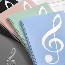 토모픽 필기가능 악보 파일 화일 바인더 60매, 1개, 그린