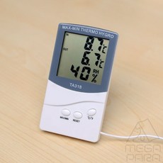 마리사라 데스크 디지털 온도계 습도계 사무실습도계, 1개, 1개