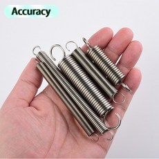 304 스테인레스 스틸 텐션 스프링 와이어 직경 1.2mm S 후크 라운드 코일 풀백 확장 금속, 01 1.2mm, 01 85mm(1pcs), 02 8mm-S hook