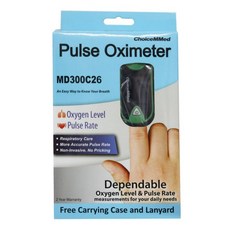 초이스 휴대용 산소포화도측정기 MD300C26 초록, 1개입, 1개
