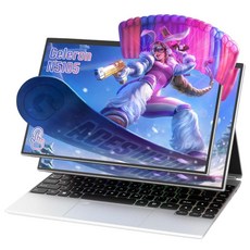 BINTEC 14인치 4 in 1 스튜디오 터치스크린 태블릿 노트북 1920x1200 IPS 16GB DDR4 쿼드 코어 셀러론 N5105(최대 2.9GHz) 다채로운