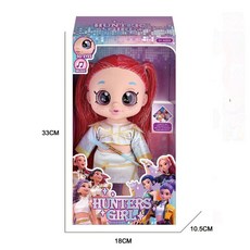 틴다샵 헌트릭스인형 케이팝데몬헌터스 케데헌 굿즈, 봉투 포장, 1개, 13인치 화이트 헤어 레드 헤어 미라