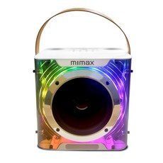 mimax 無線行動K歌音箱 藍牙音響 雙麥克風 炫彩燈光, LIVE-3D