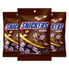 SNICKERS 士力架 迷你花生巧克力, 90g, 3袋