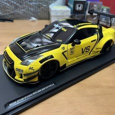 Solido 1:18車模擺件 日產 GT-R R35 LBWK寬體 合金汽車模型收藏, 1個, 1:18日產GT-R35黃色【不包官瑕】