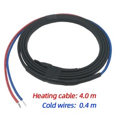 MINCO HEAT DC 12 0.5m5m 저전압 자체 조정 가열 케이블 PE 절연 PTC 히터 냉선 연결