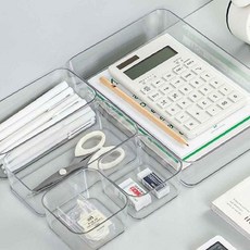 책상서랍펜트리 리빙밸류 투명 책상서랍 수납 정리함 책상서랍장