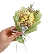 와일드 몬스터 납골당 봉안당 추모 성묘 조화 미니 장식 꽃다발 부착식, 그린