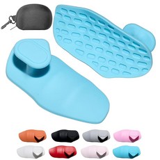 Epritliber 역도를 위한 실리콘 체육관 그립 여성용 남성용 운동 장갑 미끄럼 방지 체육관 운동 그립 고무 체육관 핸드 그립-바벨 풀업 립핏 트레이닝용 역도 그, 블루