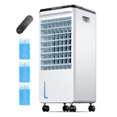 휴대용 에어컨 자동 꺼짐을 위한 7H 타이머가 있는 증발식 에어 쿨러 4가지 모드 및 3가지 속도 5.8L(1.85갤런) 탱크 늪 쿨러 에어컨 방 침실용 휴대용 AC 유, 휴대용 에어컨, 자동 꺼짐을 위한 7H 타이머가 있는