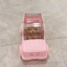 햄스터자동차 쳇바퀴 햄스터 장난감 용품, 핑크 대형, 1개