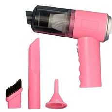 휴대용 무선 진공 청소기 차량용 미니, 분홍색