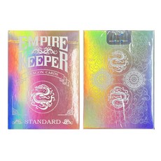 트럼프카드 플레잉카드 엠파이어 키퍼 메탈릭 색상선택 케이스포함, 레인보우, 1개