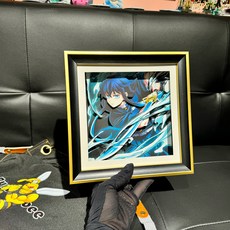 귀멸의 칼랑 (토키토 무이치로) 블라인드 박스 입체그림 세트 - 하시라 피규어 퍼즐 캔버스액자 선물, 38x38CM(38x38센티미터), 시토 무이치로(샤주)