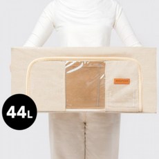 BS 리빙박스 프리미엄 옷정리 펜트리 수납 이불 다용도 폴딩 접이식 함 그레이 44L 1개, 상세페이지 참조