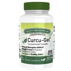 HEALTH THRU NUTRITION Health Thru Nutrition Curcu-Gel 薑黃素複合物 325 毫克軟膠囊, 60顆, 1罐